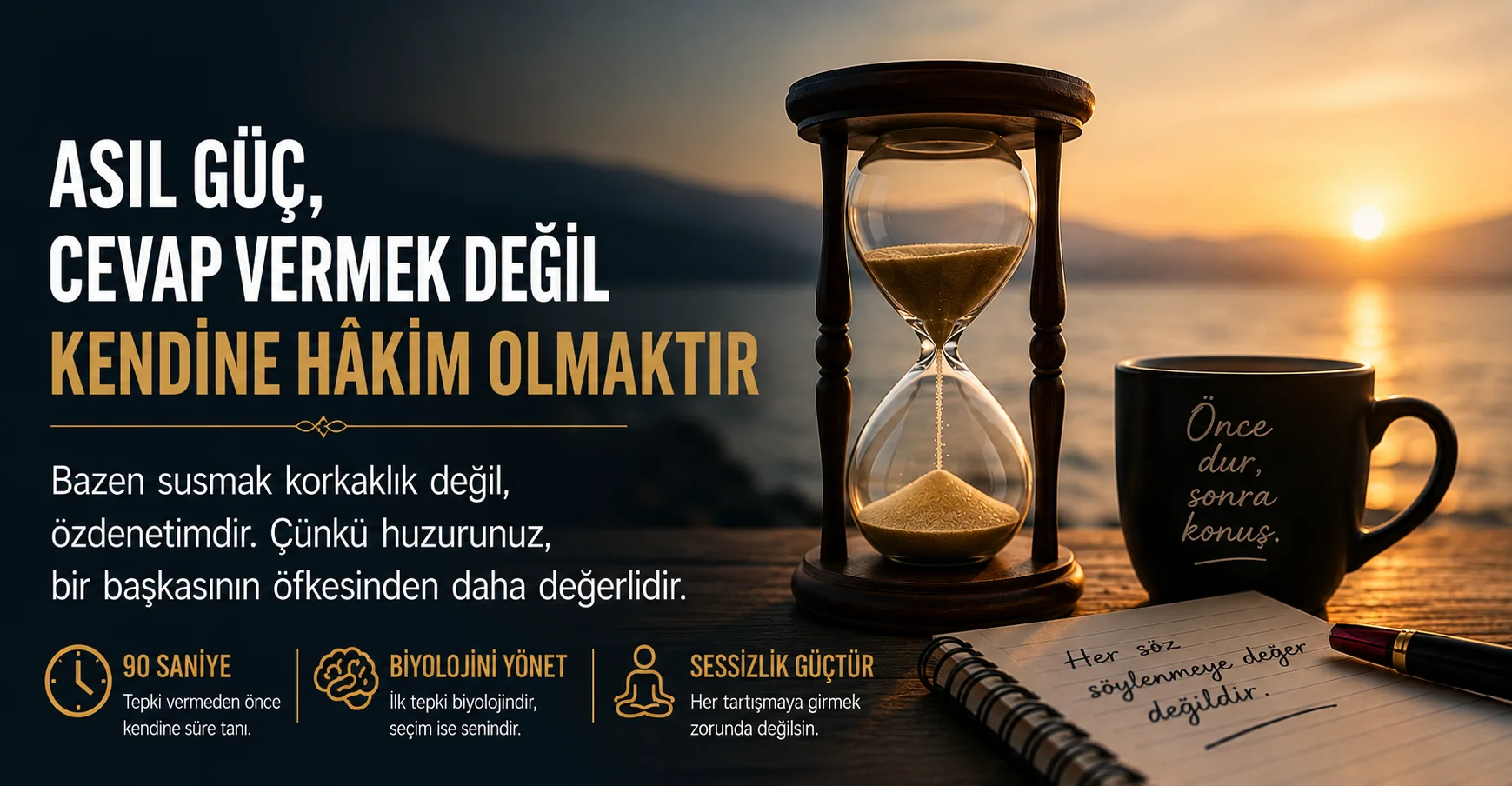 Asıl Güç, Cevap Vermek Değil Kendine Hâkim Olmaktır.