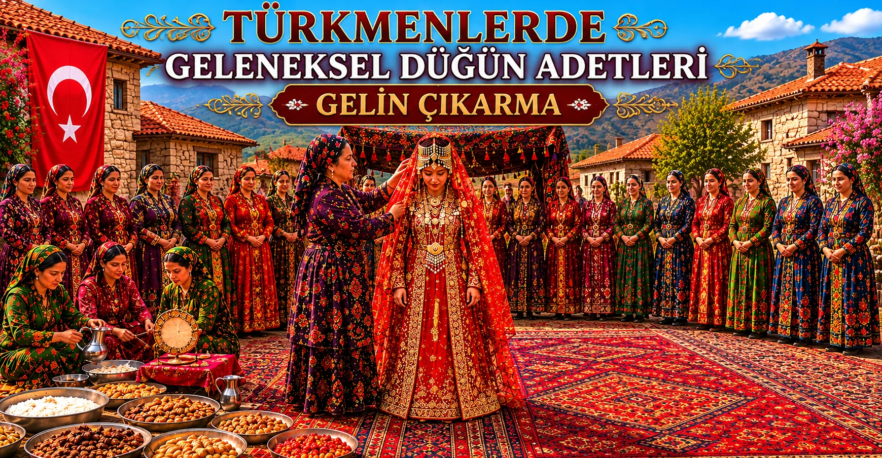 Türkmenlerde Geleneksel Düğün Adetleri ve Gelin Çıkarma Merasimleri
